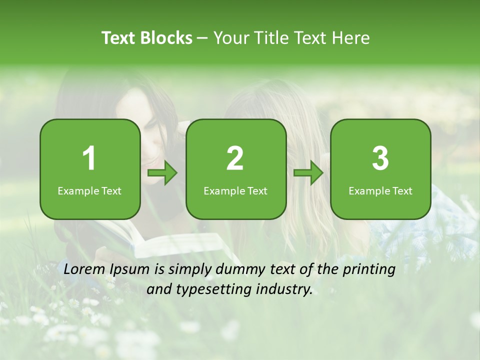Adult Grass Enjoyment PowerPoint Template