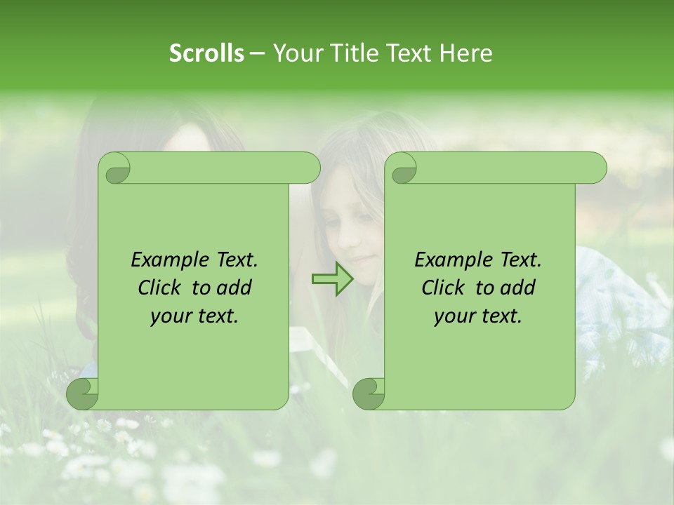 Adult Grass Enjoyment PowerPoint Template