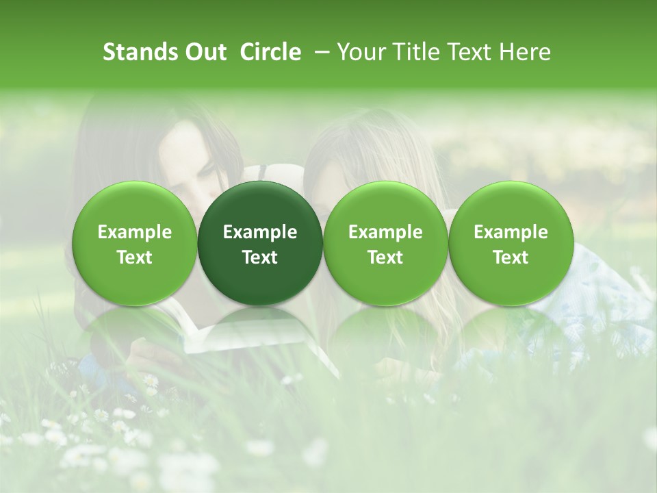 Adult Grass Enjoyment PowerPoint Template