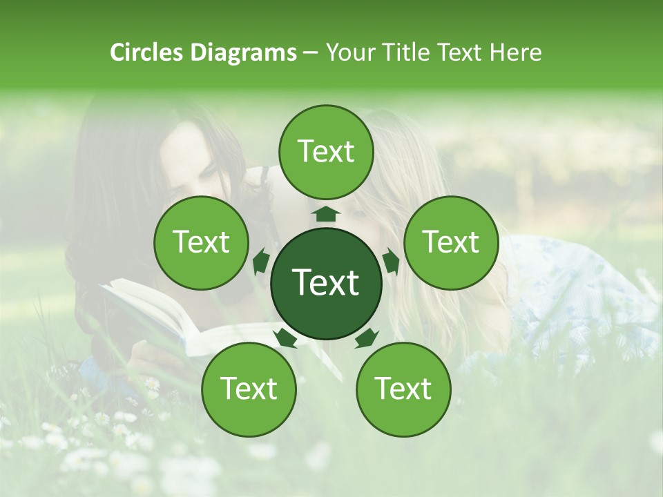 Adult Grass Enjoyment PowerPoint Template