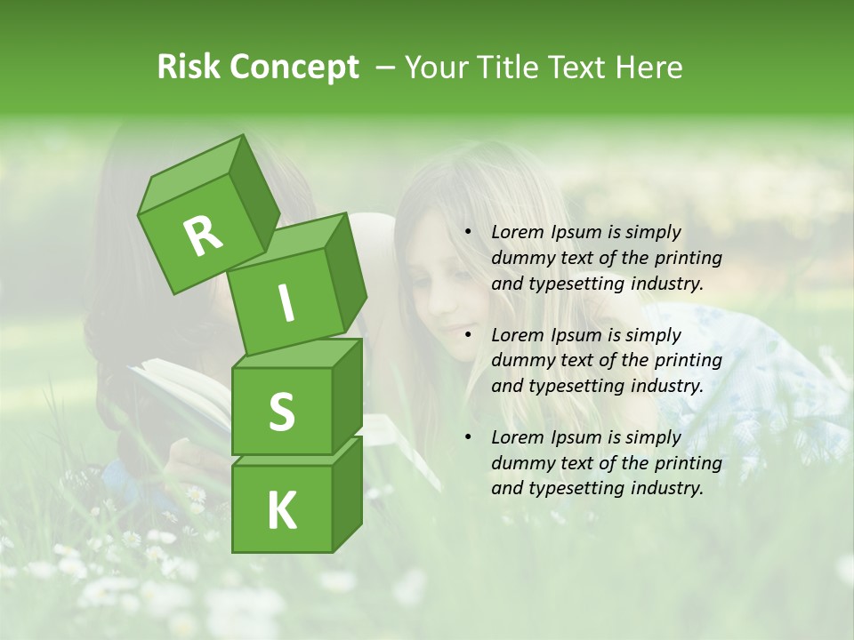 Adult Grass Enjoyment PowerPoint Template