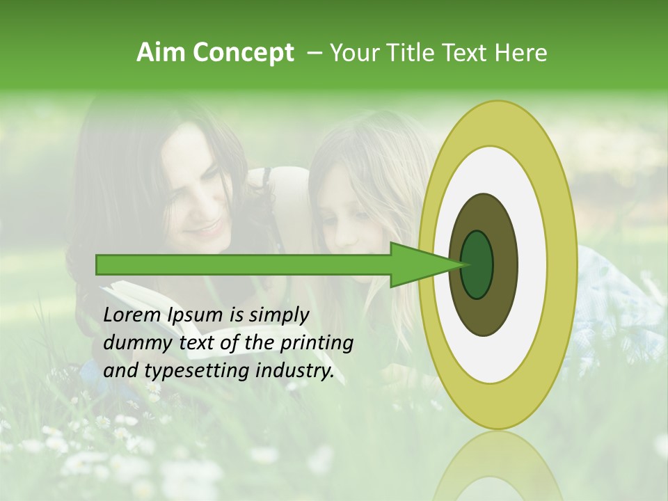 Adult Grass Enjoyment PowerPoint Template