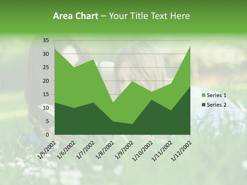 Adult Grass Enjoyment PowerPoint Template