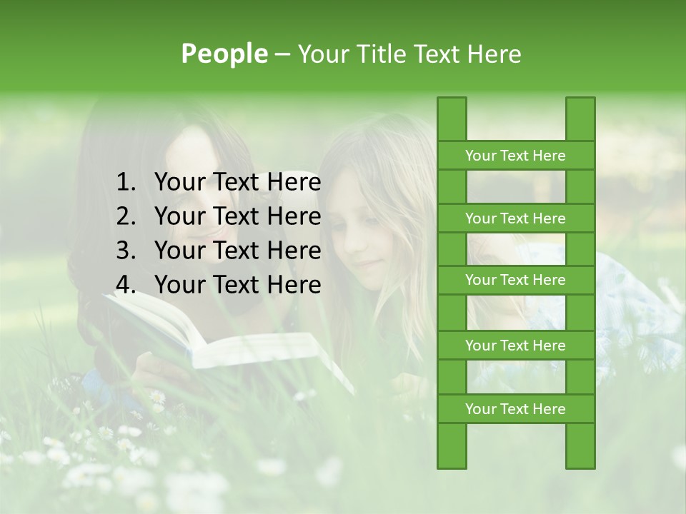 Adult Grass Enjoyment PowerPoint Template