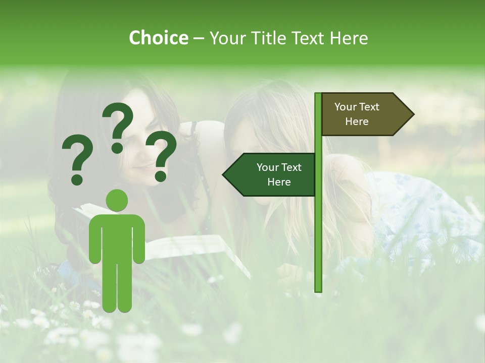 Adult Grass Enjoyment PowerPoint Template