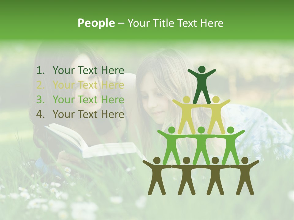 Adult Grass Enjoyment PowerPoint Template