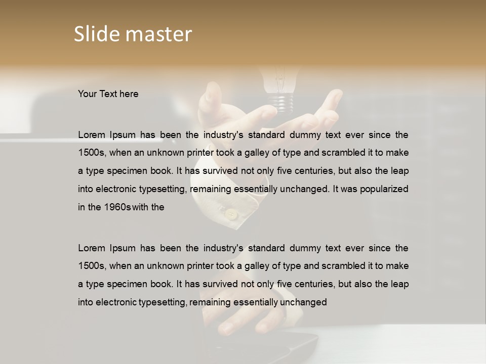 Energy Laptop Spiral PowerPoint Template