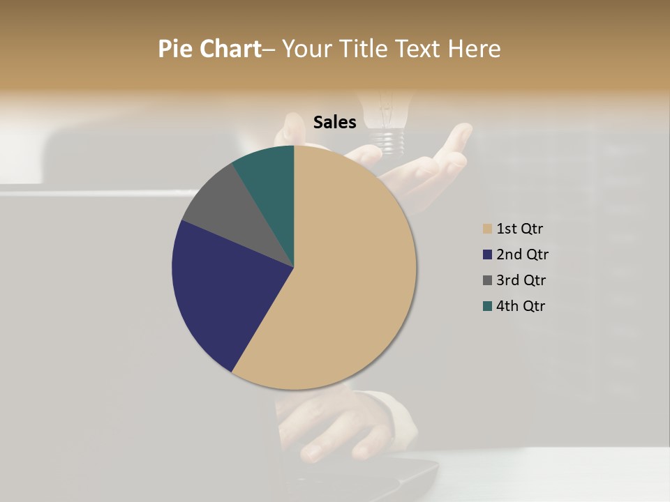 Energy Laptop Spiral PowerPoint Template