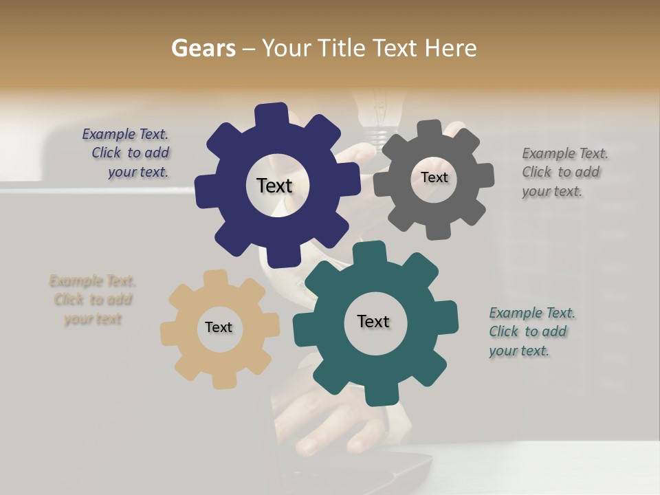 Energy Laptop Spiral PowerPoint Template