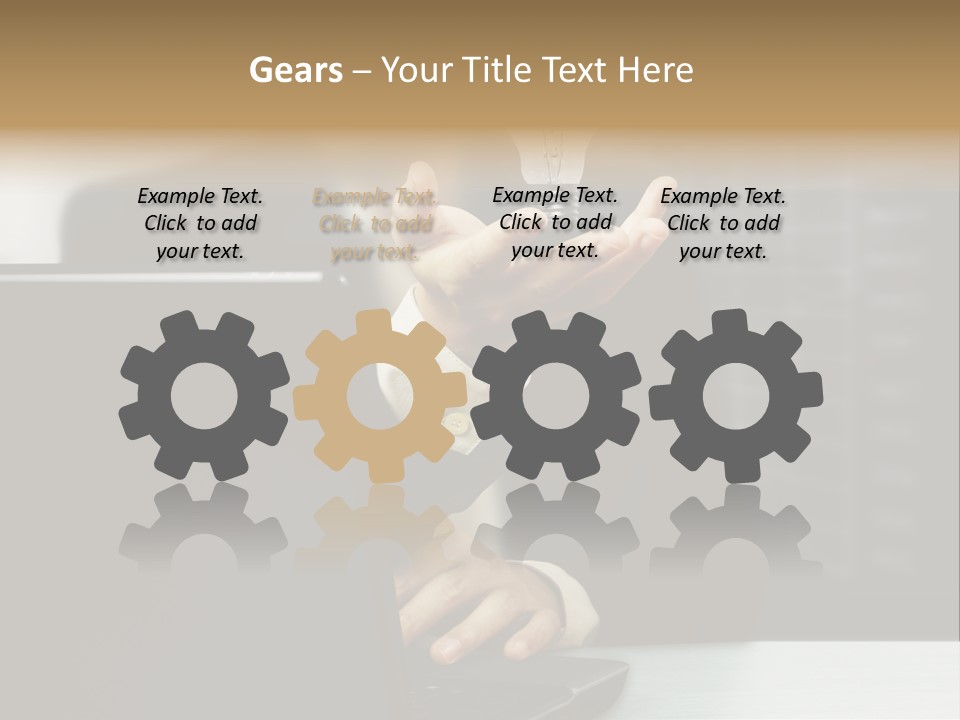 Energy Laptop Spiral PowerPoint Template