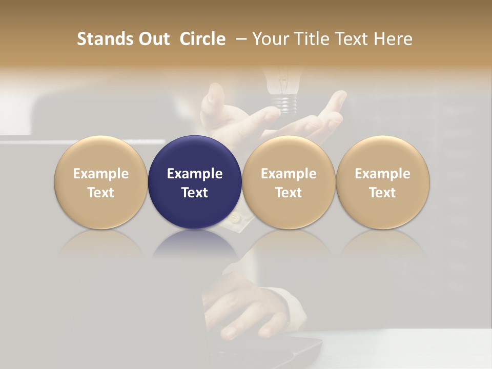 Energy Laptop Spiral PowerPoint Template