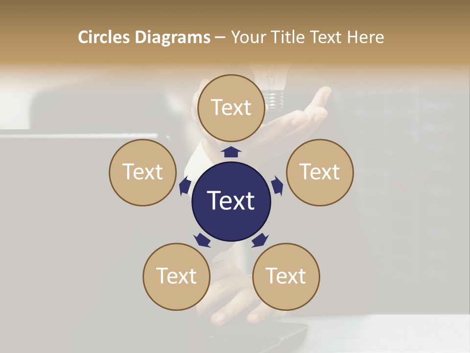 Energy Laptop Spiral PowerPoint Template