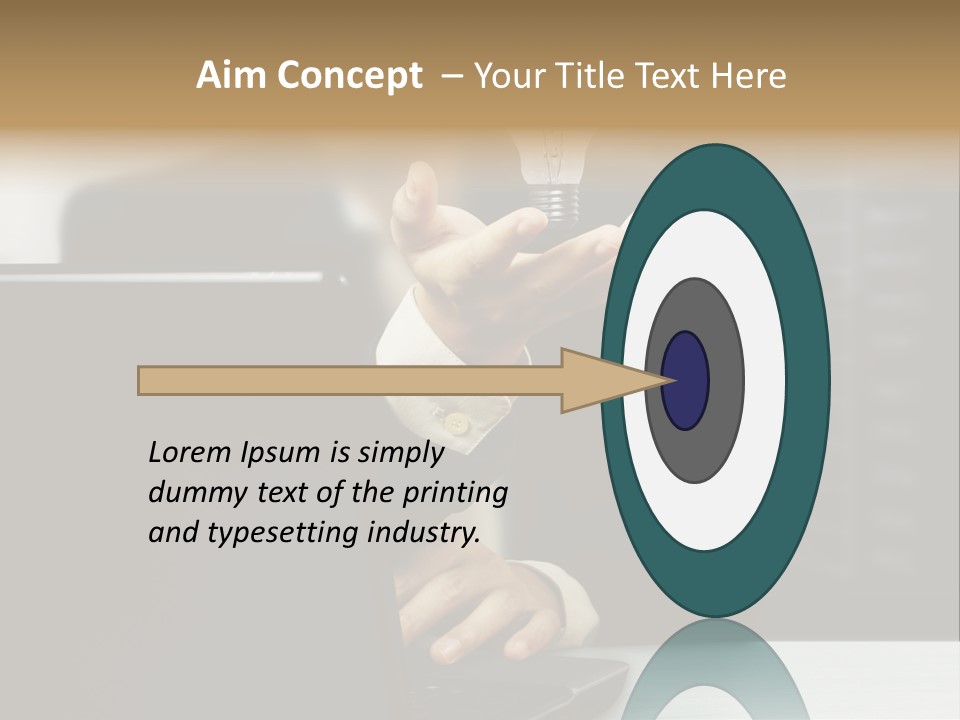 Energy Laptop Spiral PowerPoint Template