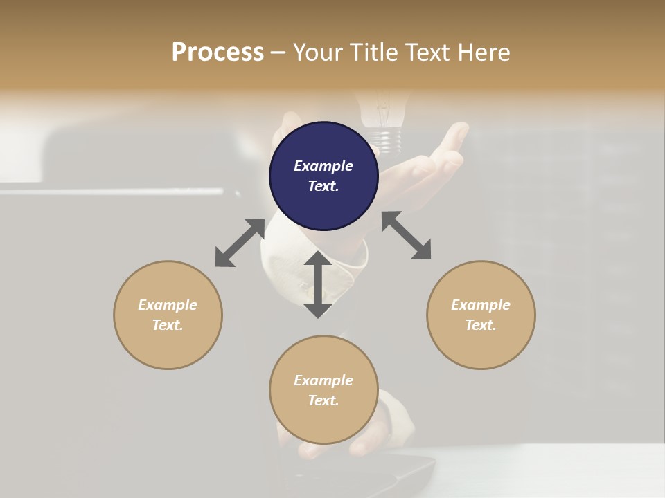 Energy Laptop Spiral PowerPoint Template