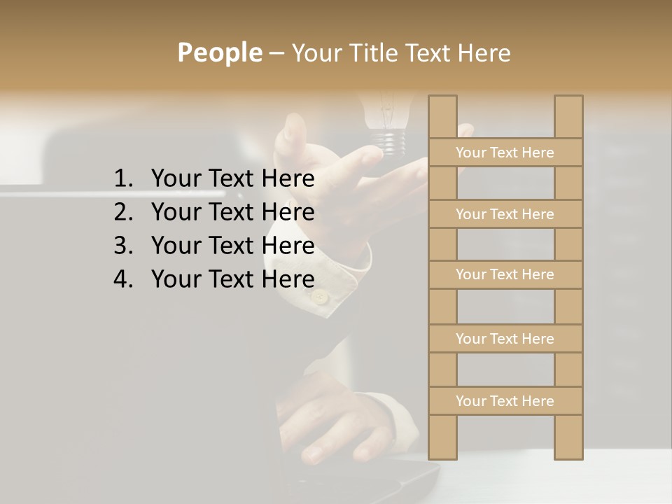 Energy Laptop Spiral PowerPoint Template