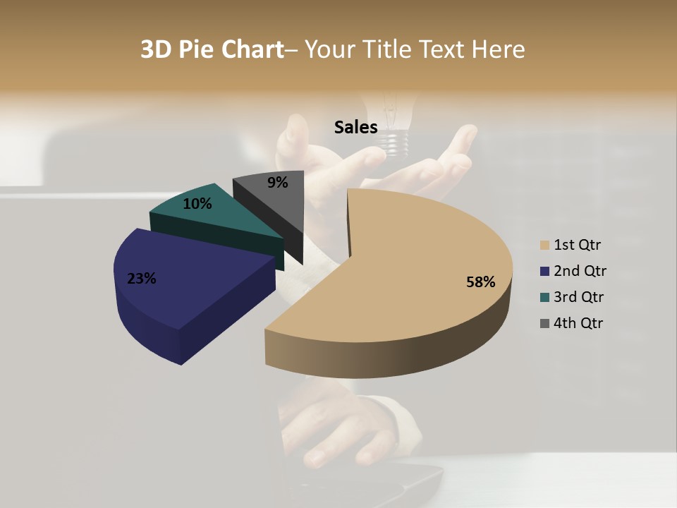 Energy Laptop Spiral PowerPoint Template