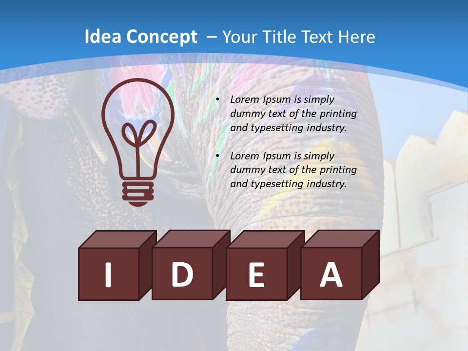 Painted Spots Jaipur PowerPoint Template