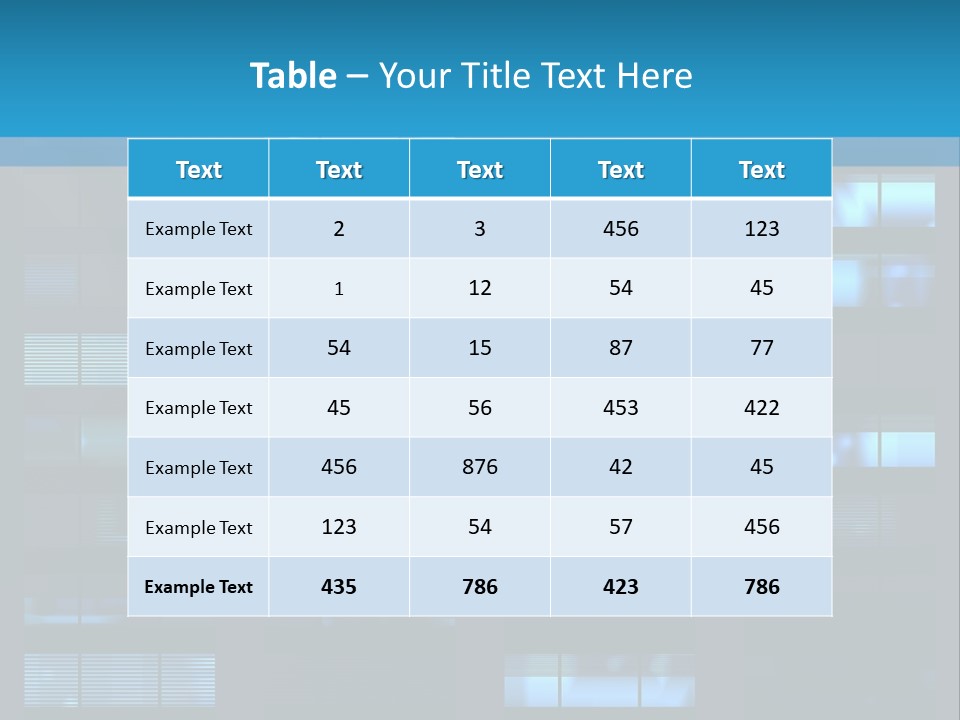 Design Structure Property PowerPoint Template
