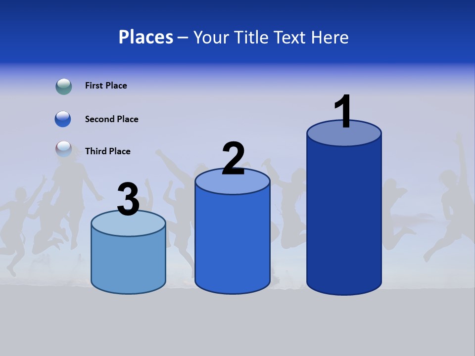 Hands Silhouette Jump PowerPoint Template