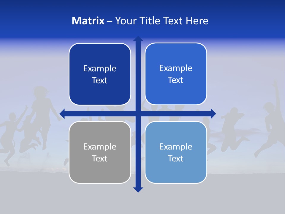 Hands Silhouette Jump PowerPoint Template