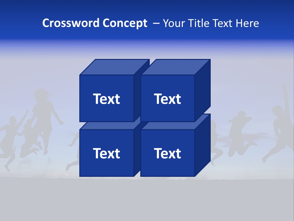 Hands Silhouette Jump PowerPoint Template