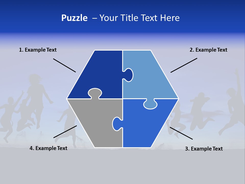 Hands Silhouette Jump PowerPoint Template