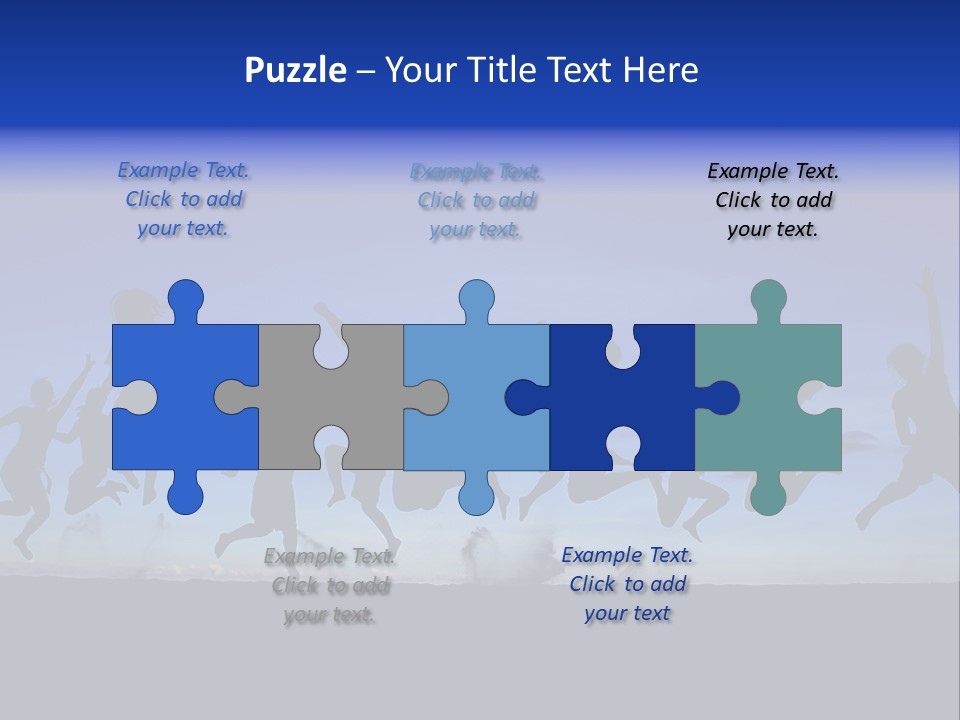 Hands Silhouette Jump PowerPoint Template