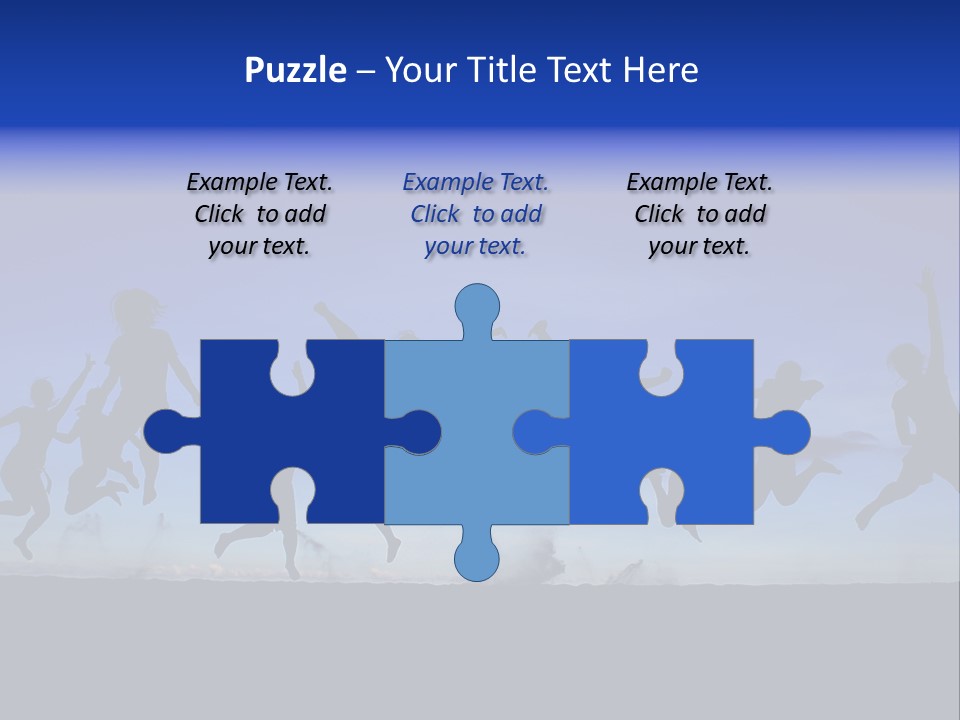 Hands Silhouette Jump PowerPoint Template