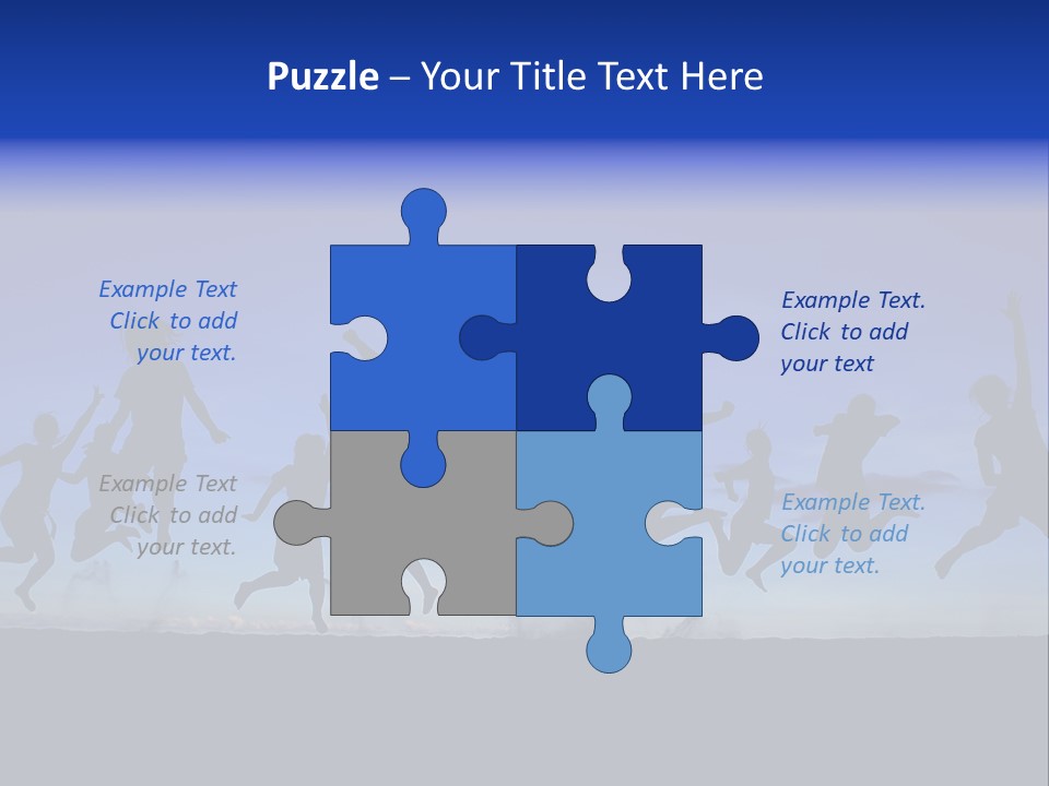 Hands Silhouette Jump PowerPoint Template