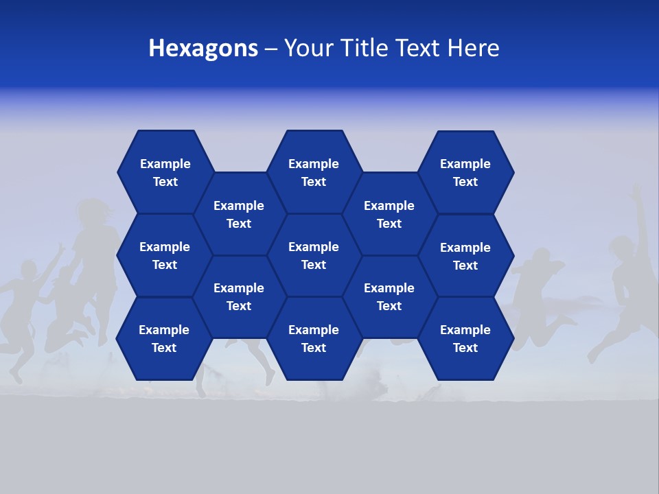 Hands Silhouette Jump PowerPoint Template