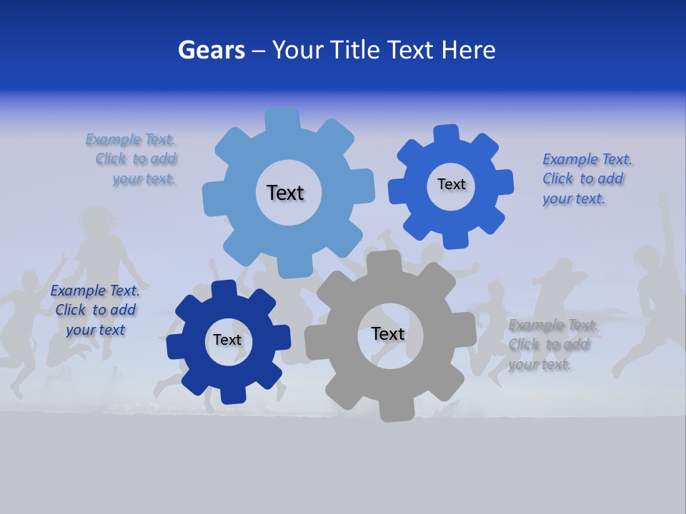 Hands Silhouette Jump PowerPoint Template