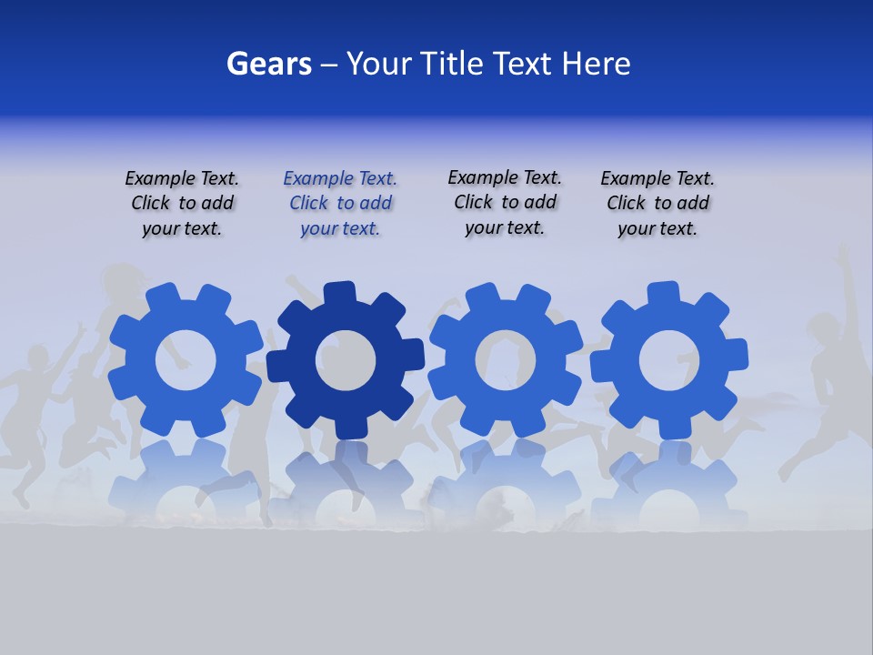 Hands Silhouette Jump PowerPoint Template