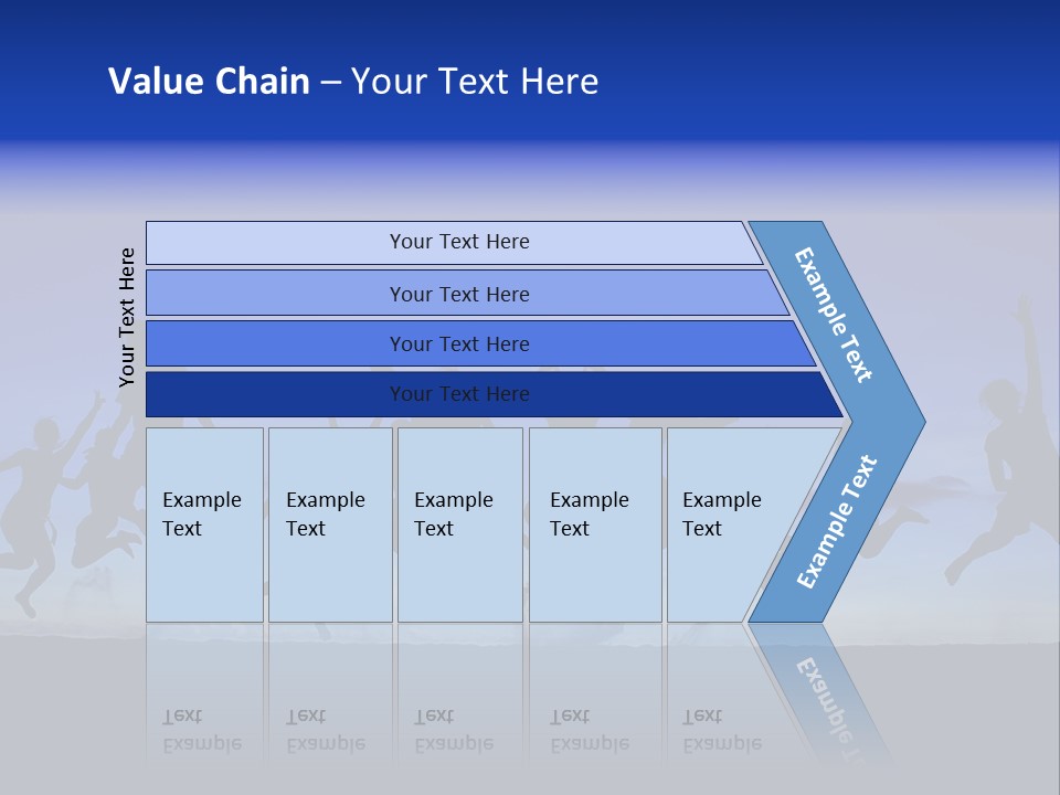 Hands Silhouette Jump PowerPoint Template