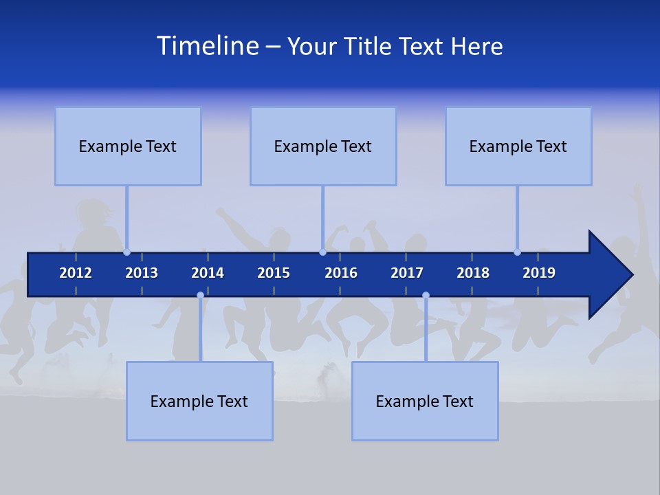 Hands Silhouette Jump PowerPoint Template