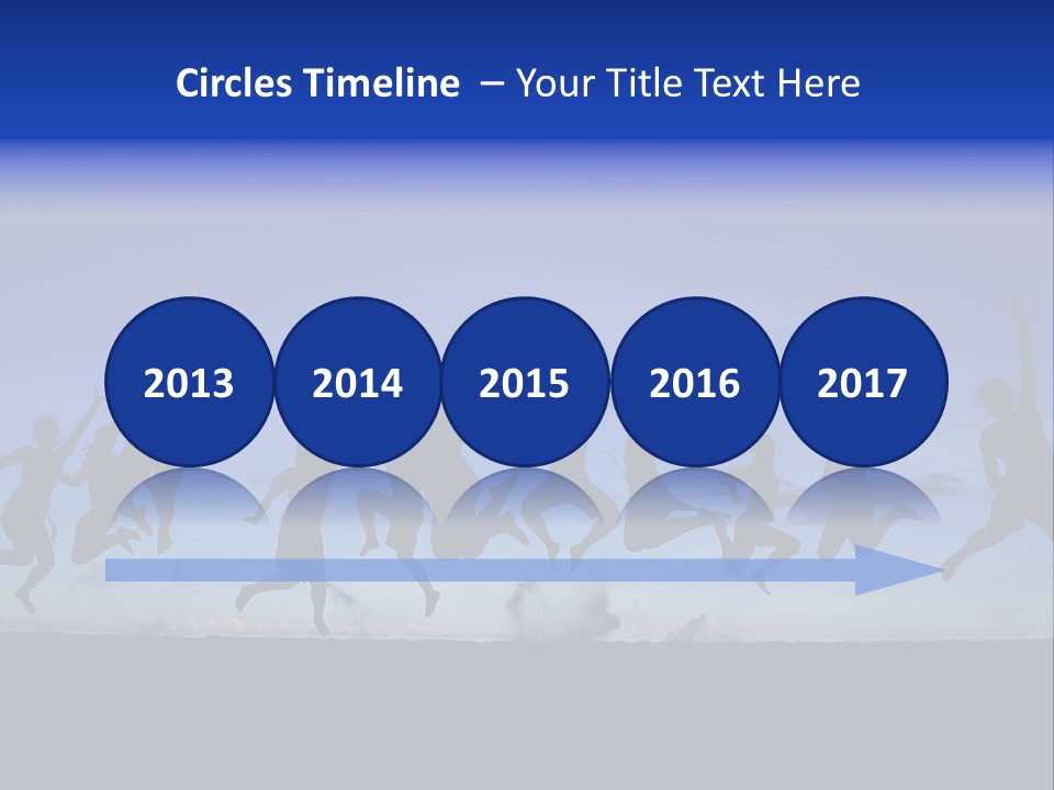 Hands Silhouette Jump PowerPoint Template