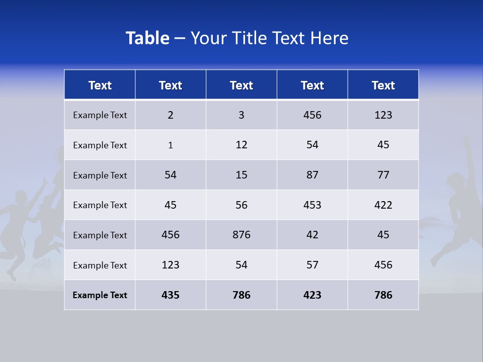 Hands Silhouette Jump PowerPoint Template