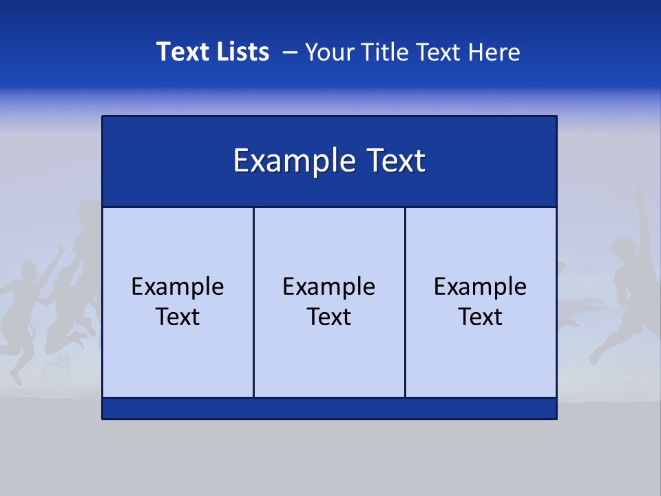 Hands Silhouette Jump PowerPoint Template