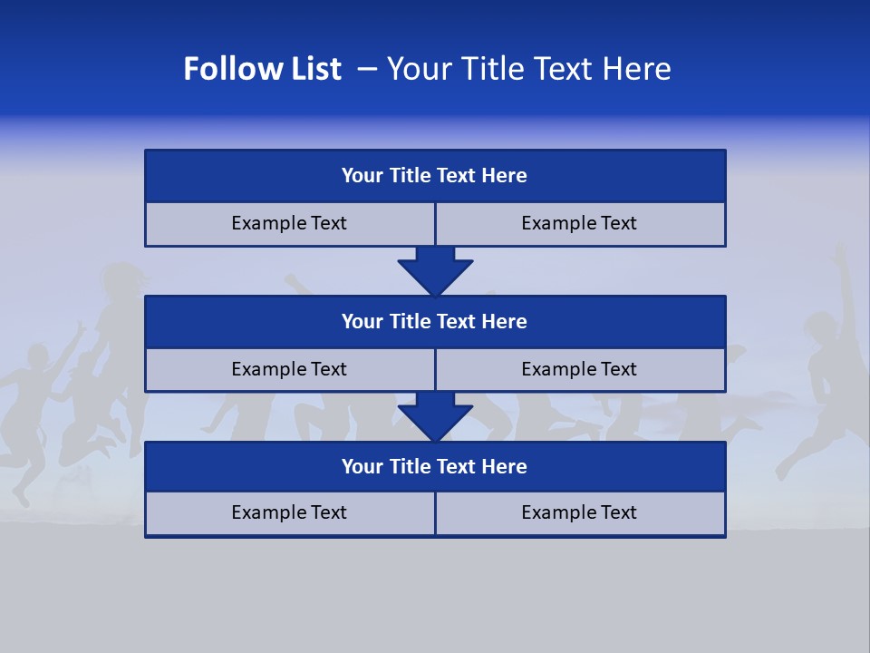 Hands Silhouette Jump PowerPoint Template