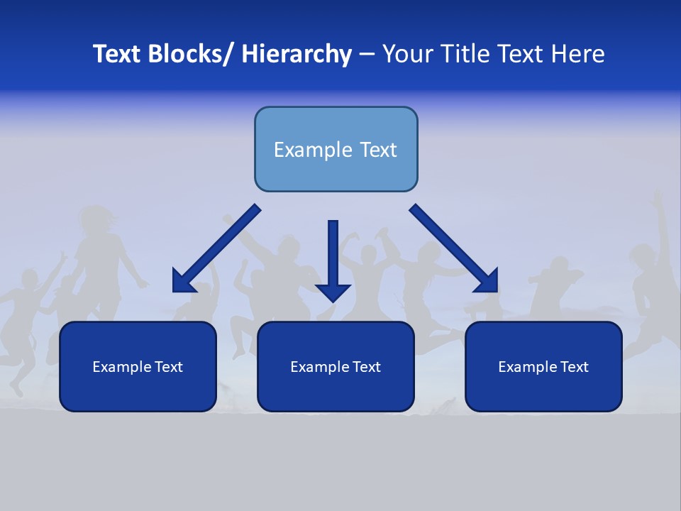Hands Silhouette Jump PowerPoint Template