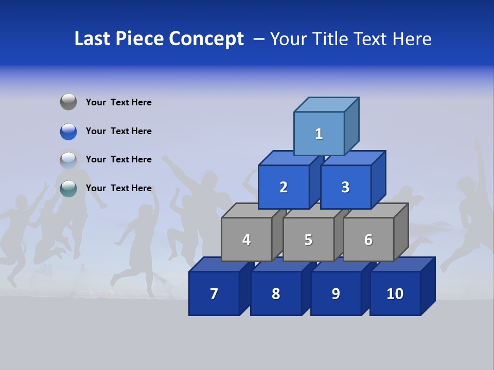 Hands Silhouette Jump PowerPoint Template