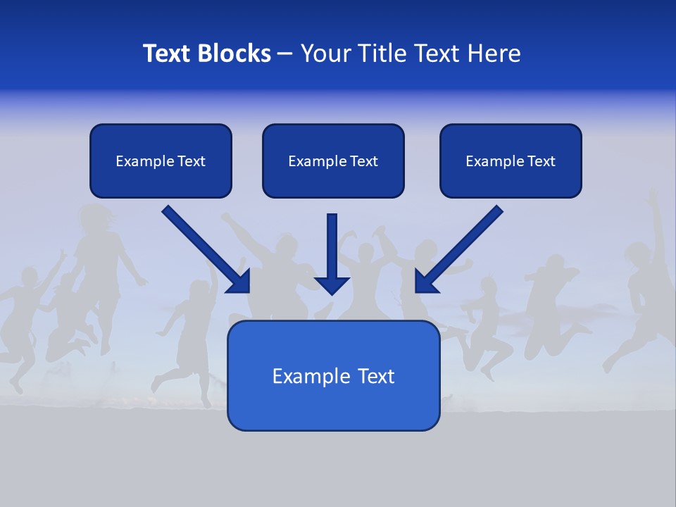 Hands Silhouette Jump PowerPoint Template