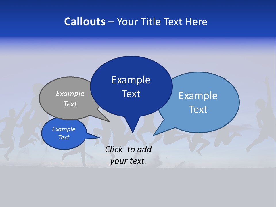 Hands Silhouette Jump PowerPoint Template