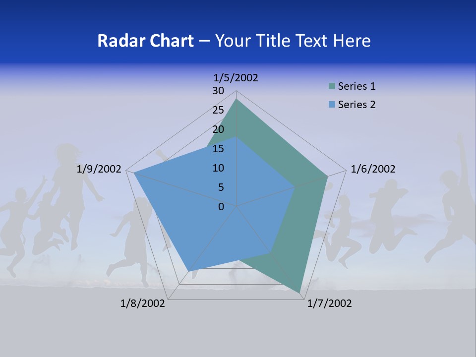 Hands Silhouette Jump PowerPoint Template