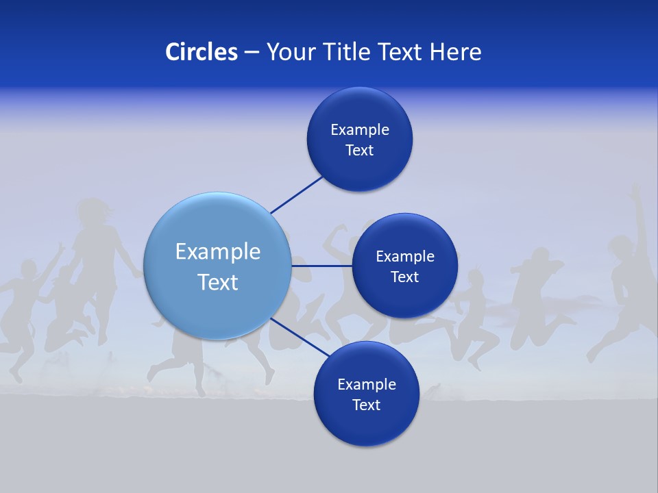 Hands Silhouette Jump PowerPoint Template