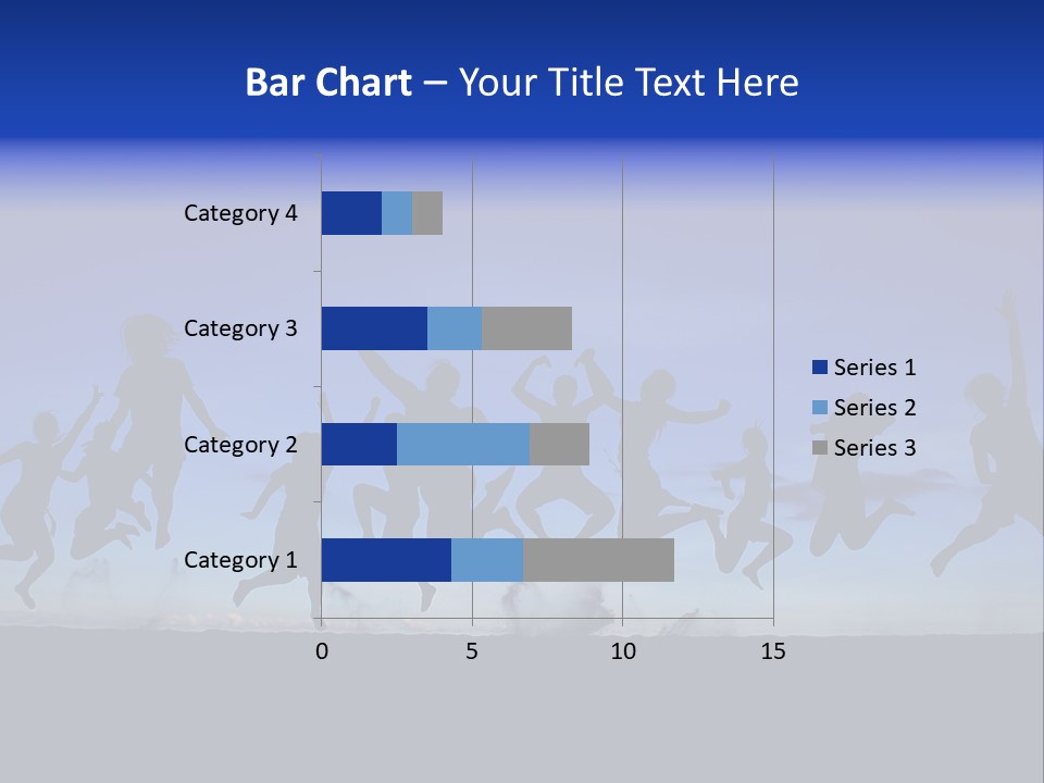 Hands Silhouette Jump PowerPoint Template