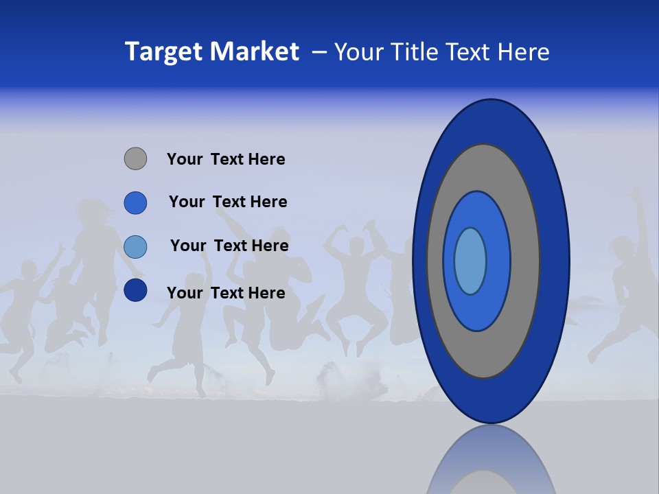 Hands Silhouette Jump PowerPoint Template