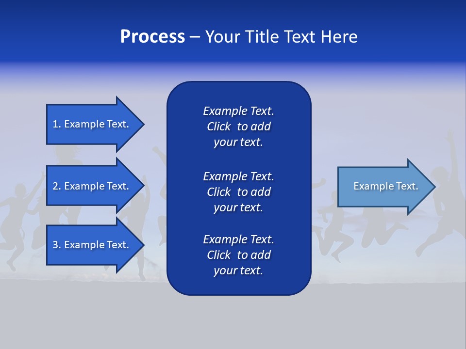 Hands Silhouette Jump PowerPoint Template