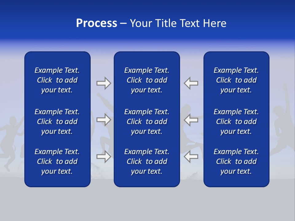 Hands Silhouette Jump PowerPoint Template