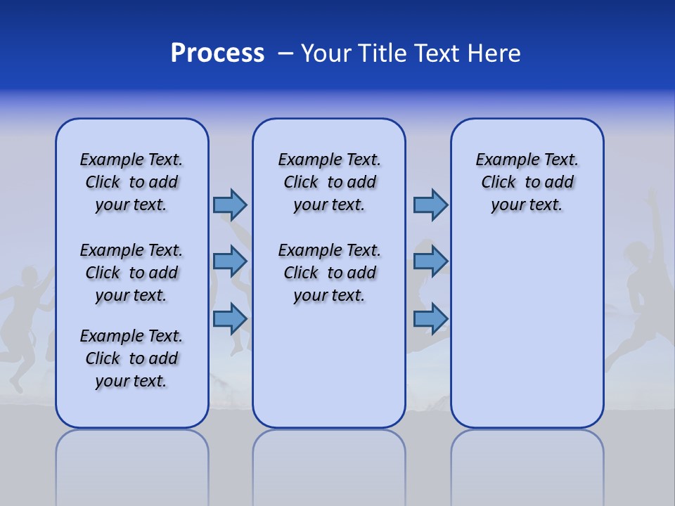 Hands Silhouette Jump PowerPoint Template