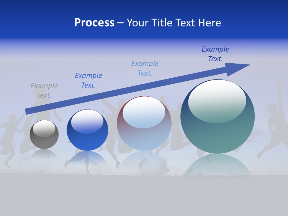 Hands Silhouette Jump PowerPoint Template